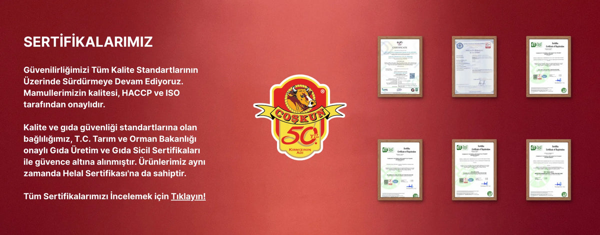 Coşkun Et - Sertifikalarımız banner